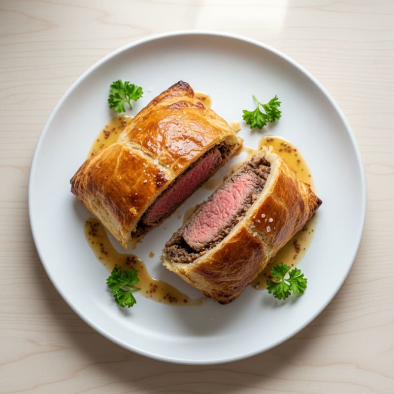 Tender Beef Wellington with Crispy Puff Pastry