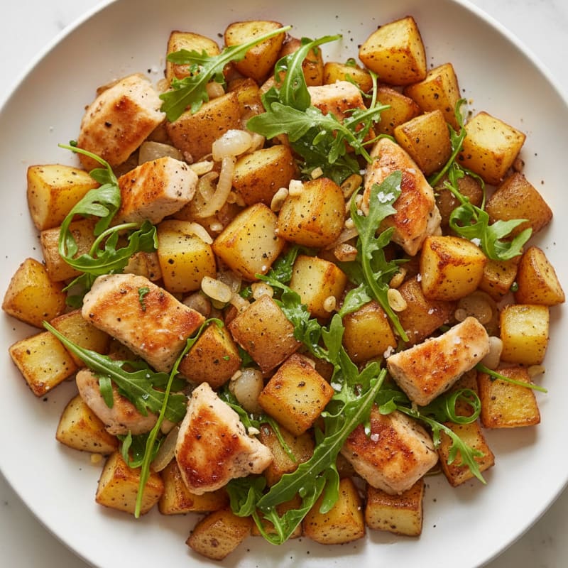 Chicken and Yukon Potato Hash