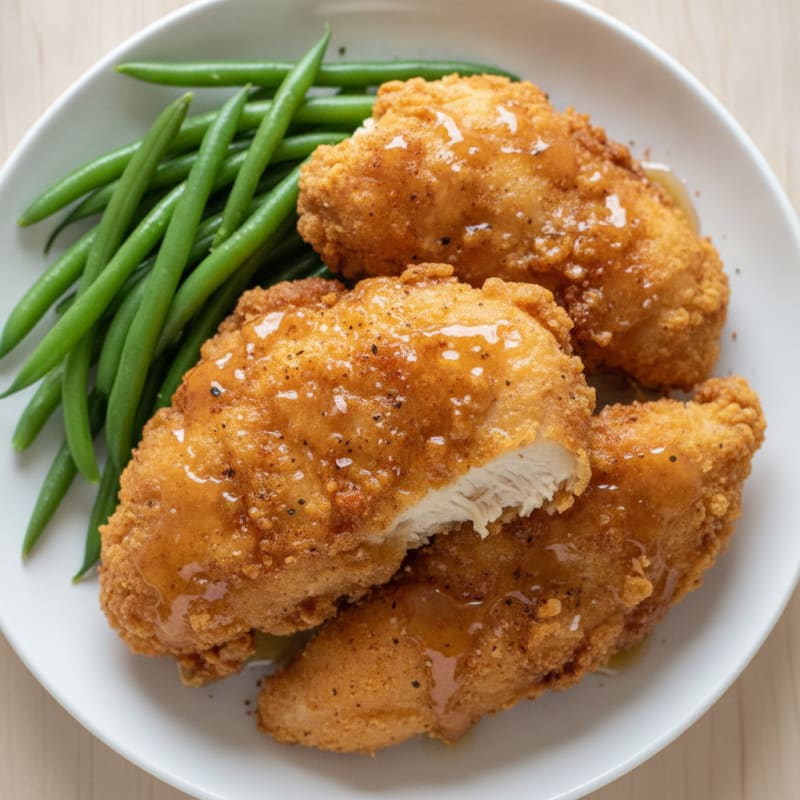 Buttermilk Fried Chicken with Honey Glaze