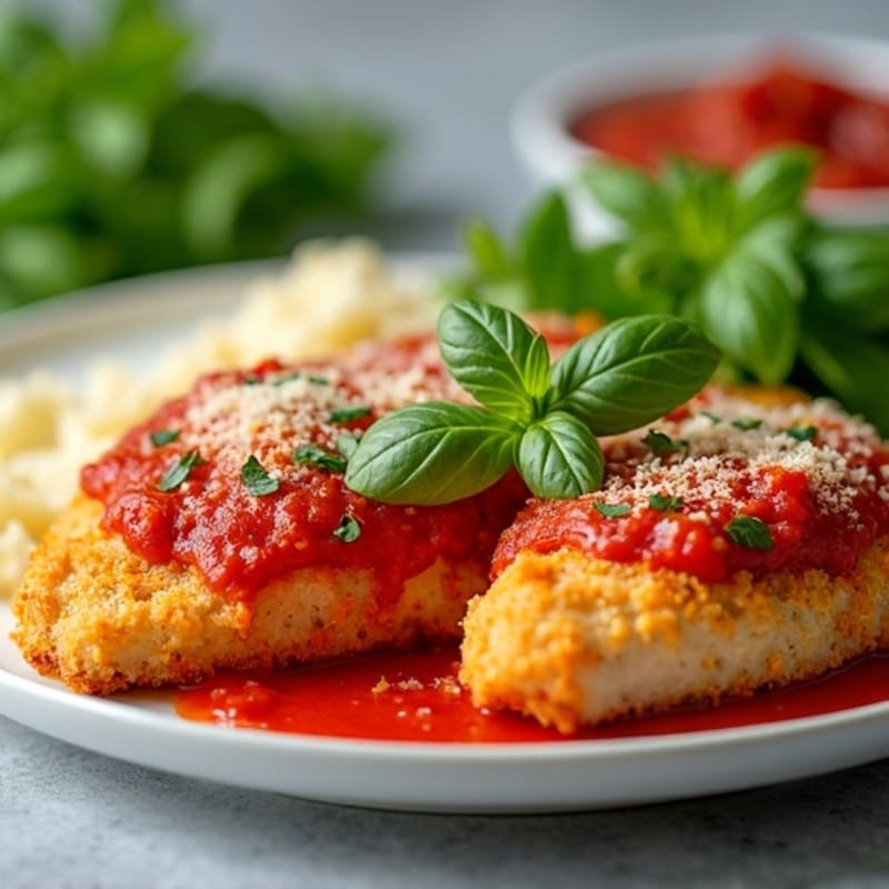 Crispy Baked Chicken Parmesan with Fresh Herbs