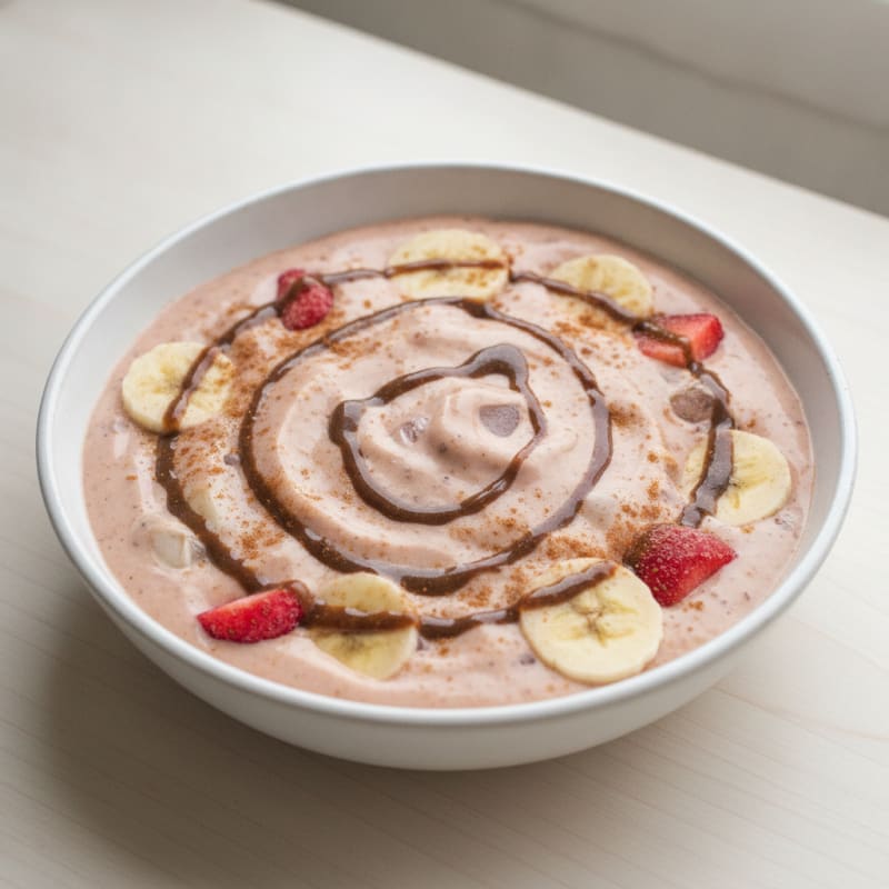 Banana Strawberry Protein PB Smoothie