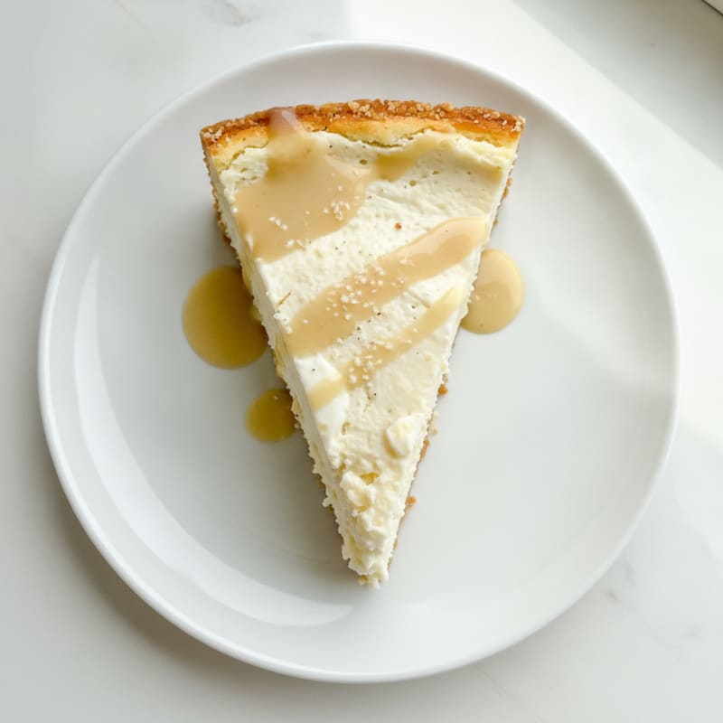Vanilla Protein Cheesecake with Cottage Cheese
