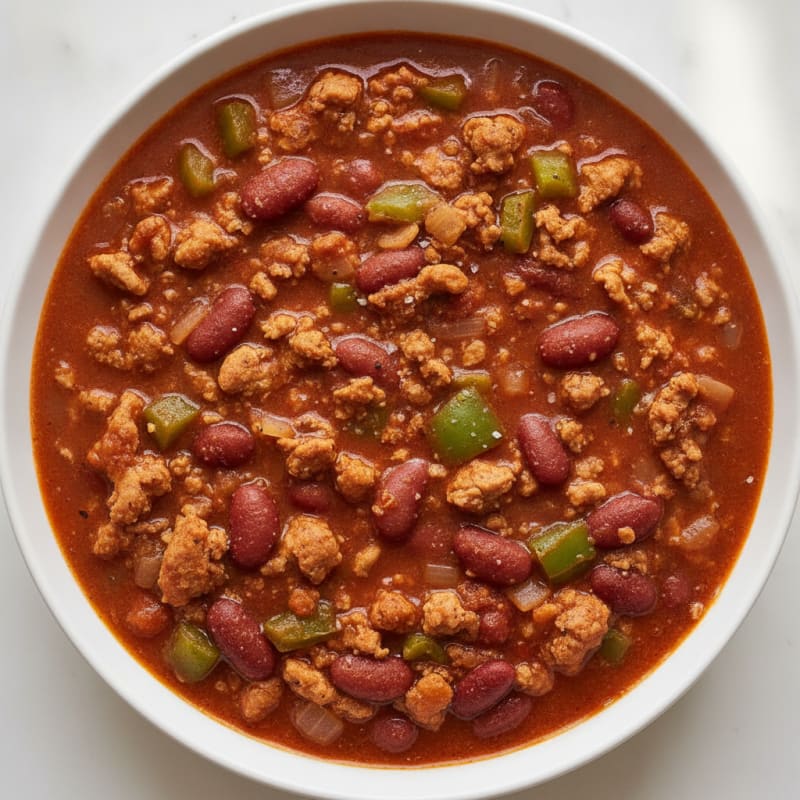 Hearty Turkey Chili Bowl
