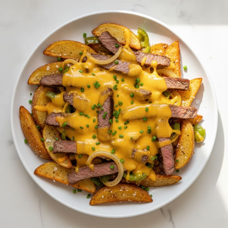 Loaded Steak and Cheese Fries