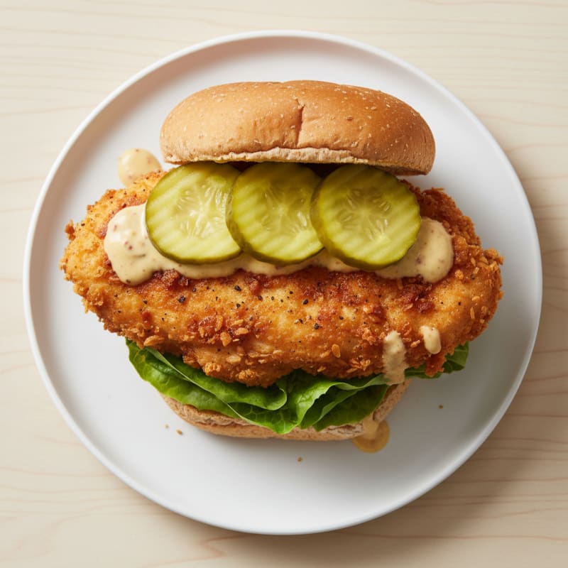 Buttermilk Fried Chicken Sandwich with Pickles