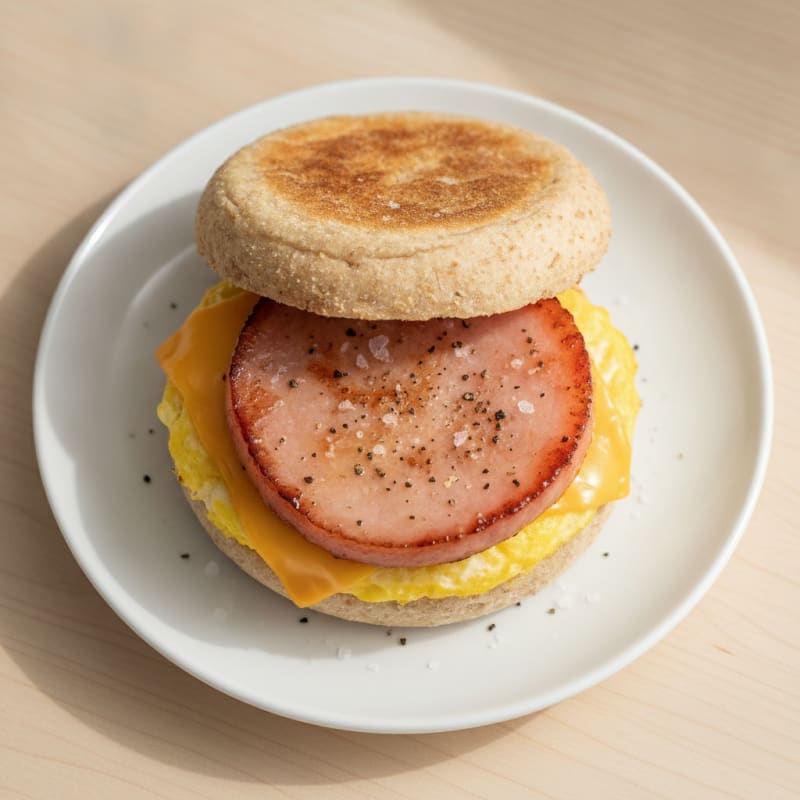 Classic Bacon Egg Muffin Sandwich