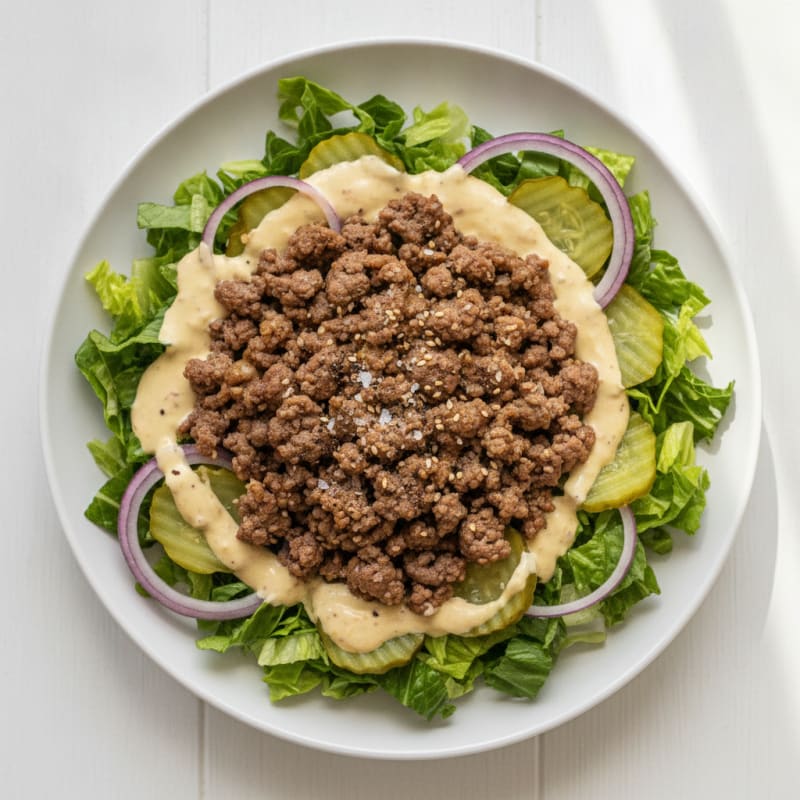 Protein-Packed Big Mac Bowl