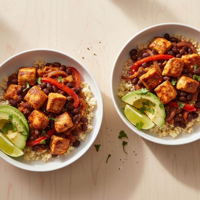 Spicy Chipotle Chicken and Black Bean Bowls