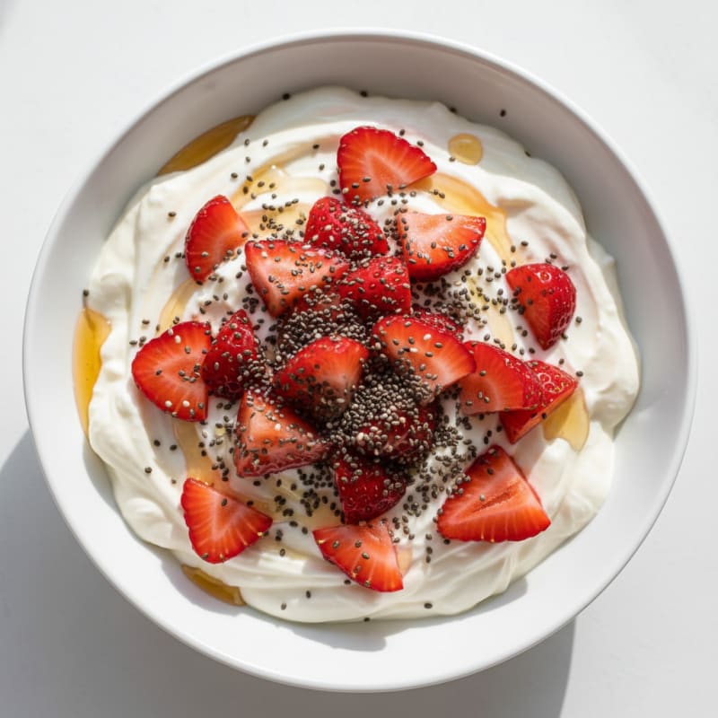 Silky Greek Yogurt Protein Mousse with Berries