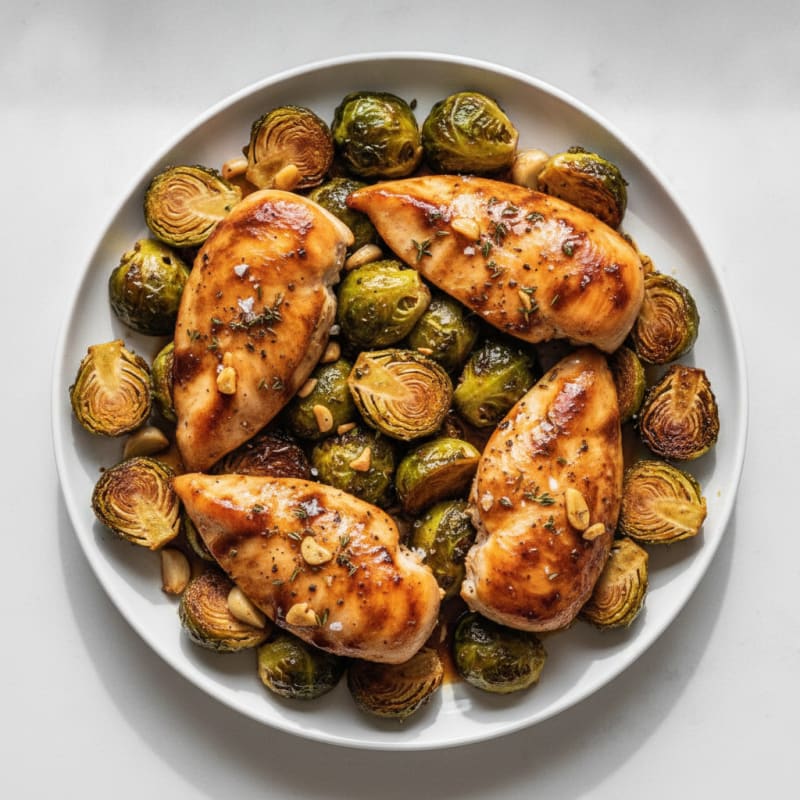 Sheet Pan Balsamic Chicken and Brussels Sprouts