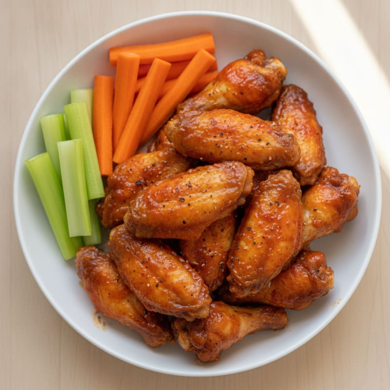 Spicy BBQ Glazed Chicken Wings