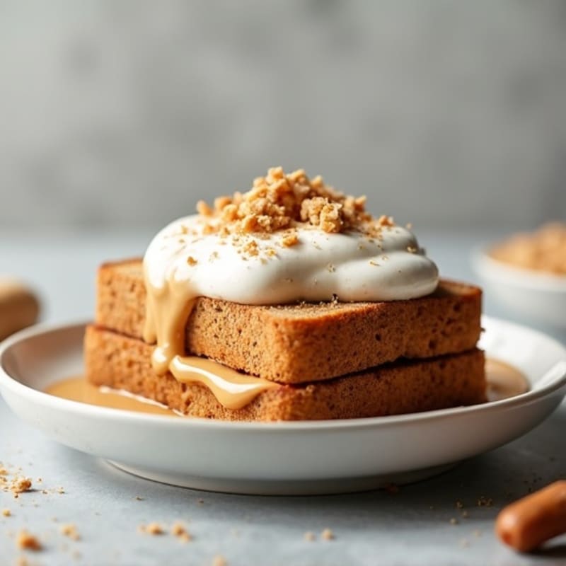 Peanut Butter and Sweet Protein Fluff Whole Grain Toast