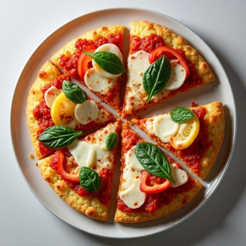 Crispy Chicken Pizza with Fresh Vegetables