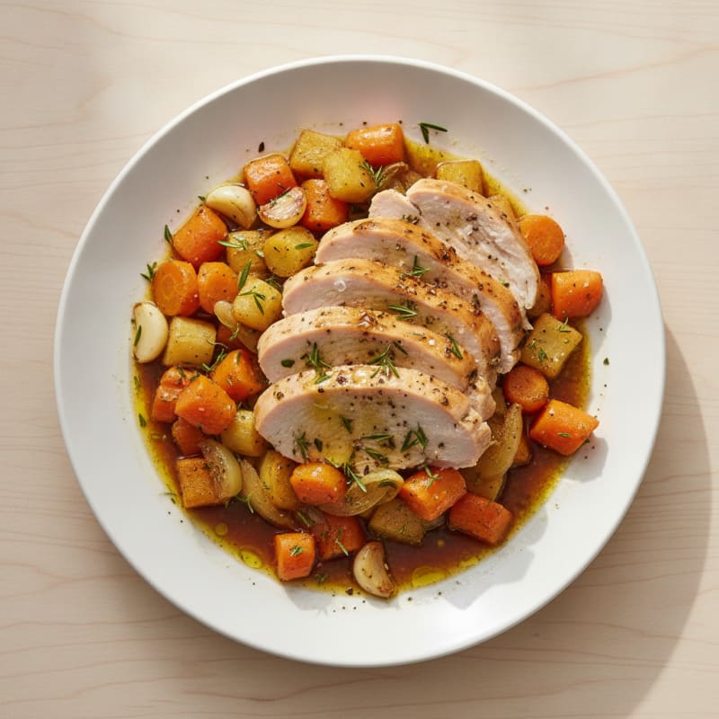 Slow Cooker Turkey with Root Vegetables