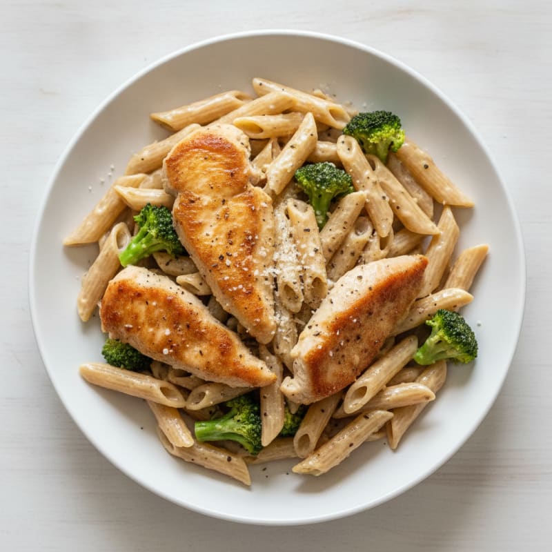 Garlic Parmesan Chicken Alfredo Pasta