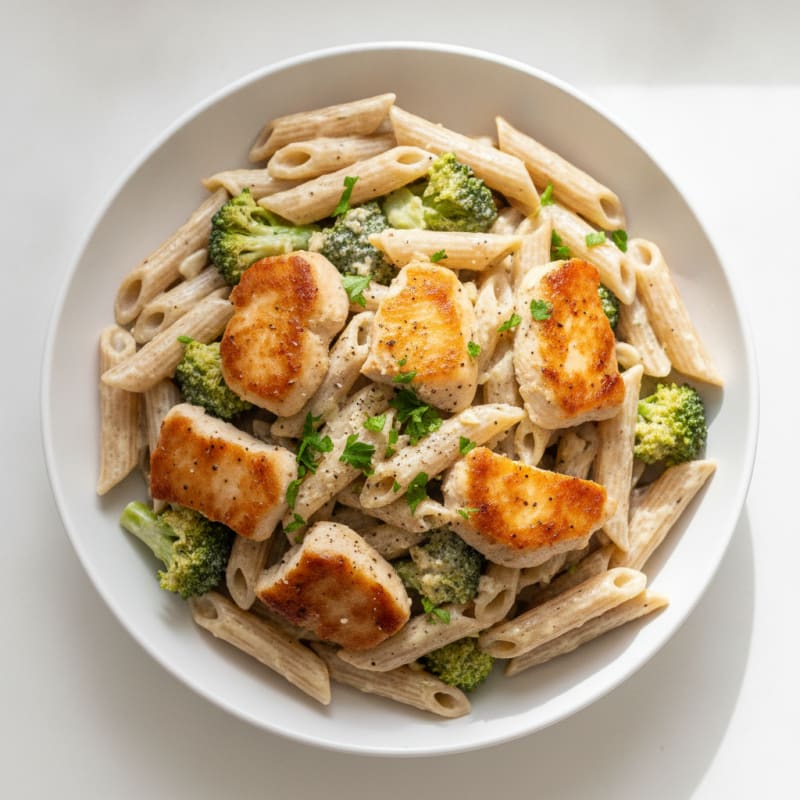 Garlic Parmesan Chicken Alfredo Pasta