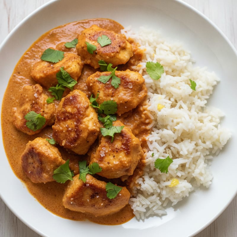 Spiced Butter Chicken with Basmati Rice