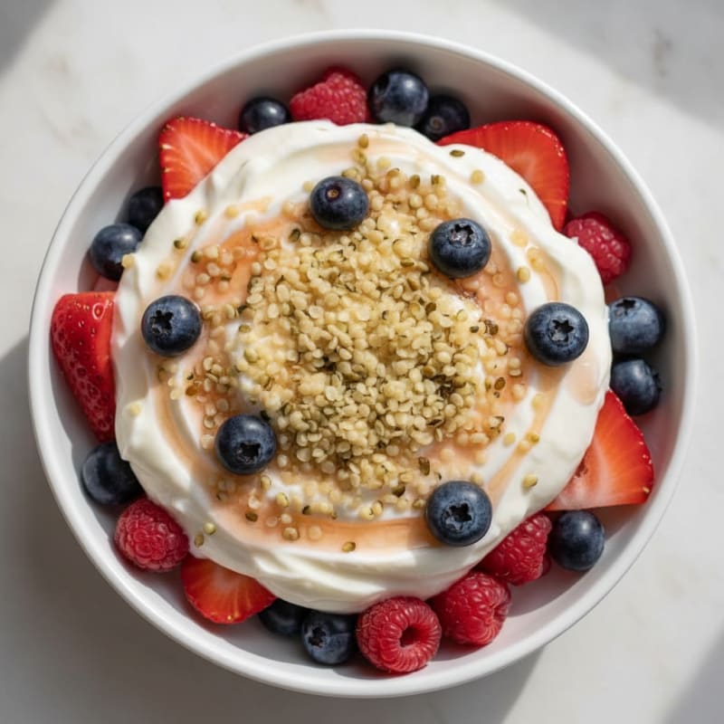 Creamy Greek Yogurt Protein Parfait with Mixed Berries