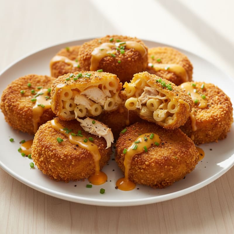 Crispy Golden Mac and Cheese Bites