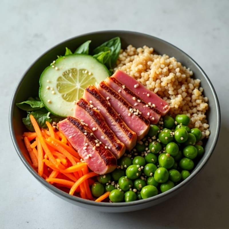 Sesame Fresh Tuna and Brown Rice Bowl