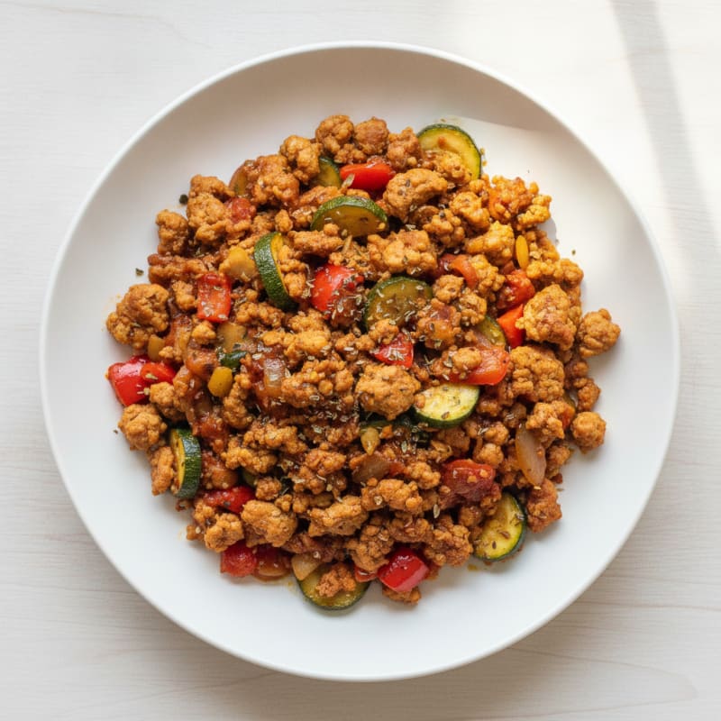 Savory Ground Turkey Skillet