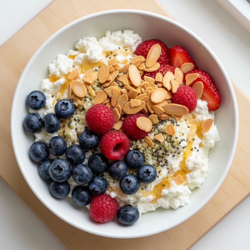 Cottage Cheese and Berry Protein Bowl
