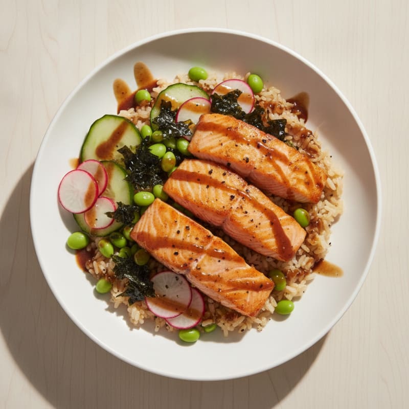 Salmon Sushi Rice Bowl