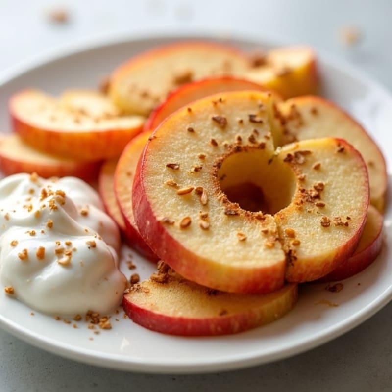 Crispy Apple Slices with Creamy Cinnamon Almond Butter