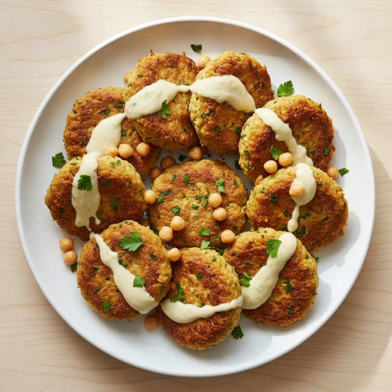 Crispy Falafel with Tahini