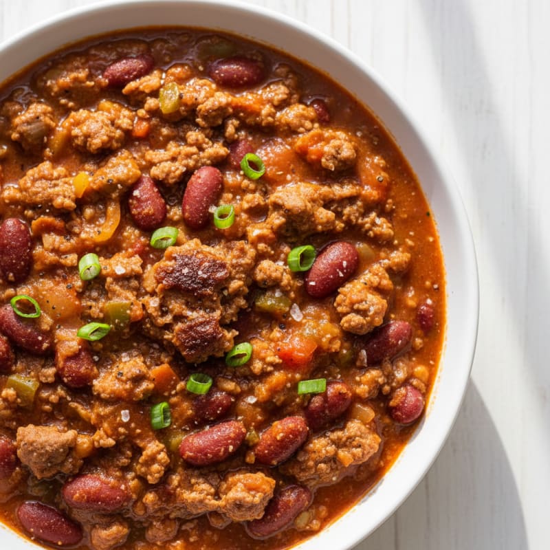 Lean Ground Beef and Bean Chili