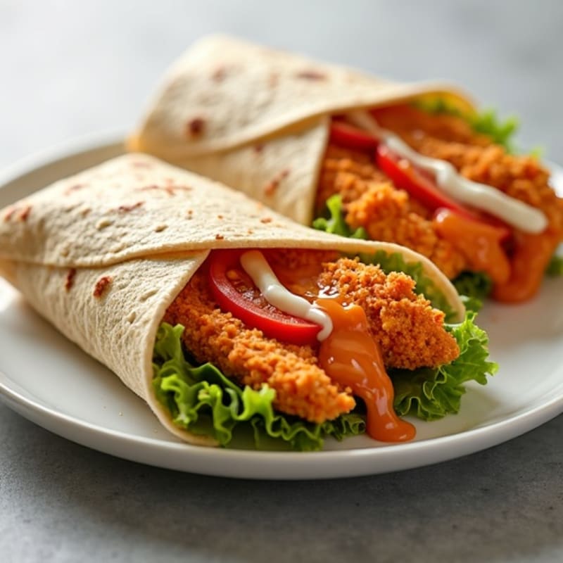 Crispy Buffalo Ranch Chicken Wrap