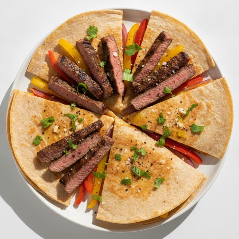 Seared Steak & Pepper Quesadillas