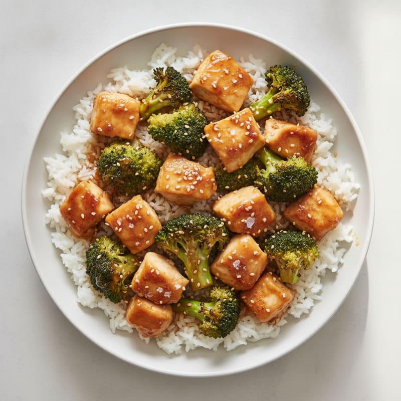 Sheet Pan Honey-Garlic Chicken and Broccoli