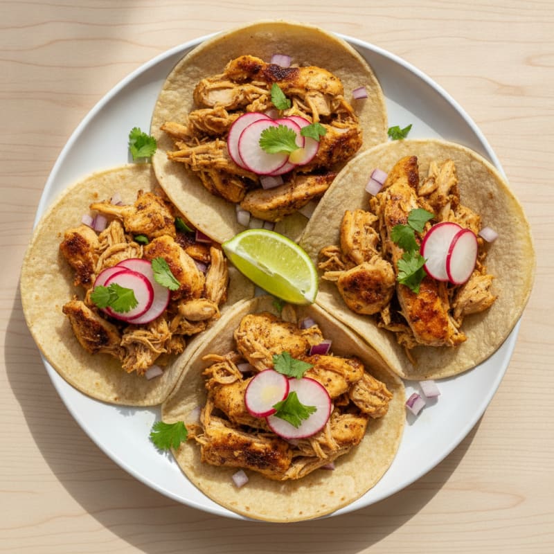 Chicken Carnitas Street Tacos