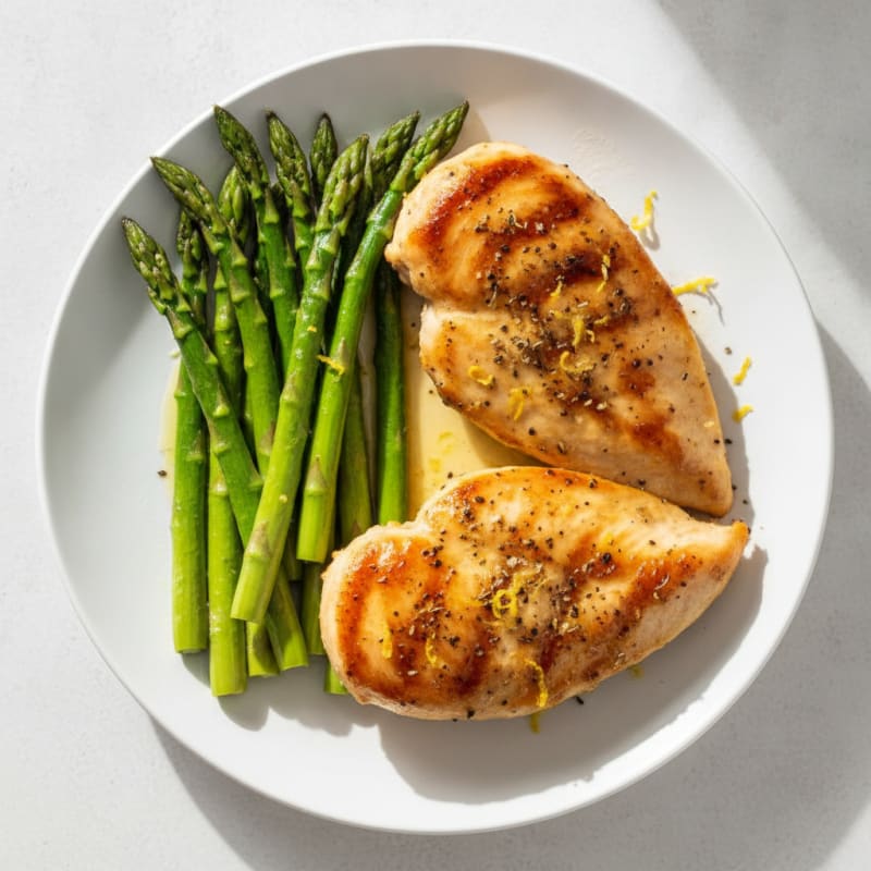 Lemon Herb Chicken with Roasted Asparagus