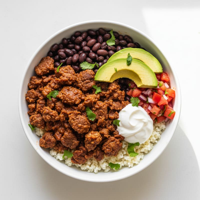 Smoky Shredded Beef Taco Bowls