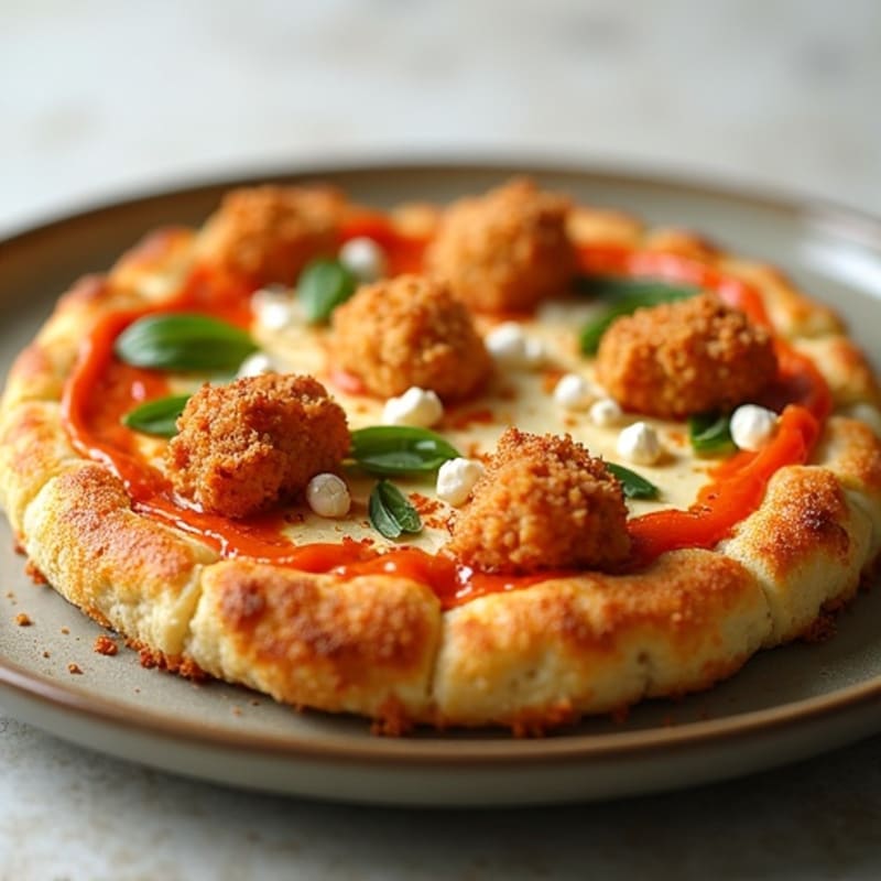 Crispy Buffalo Chicken Pizza