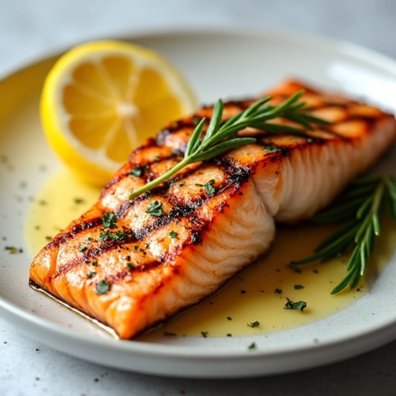 Flaky Lemon Herb Grilled Salmon