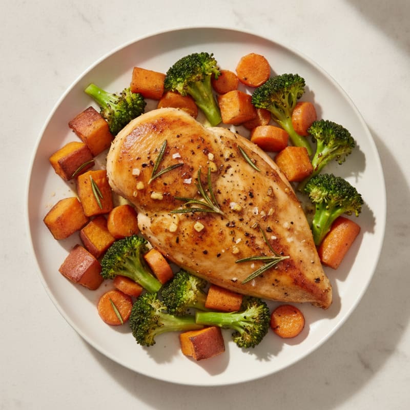 Garlic Herb Roasted Chicken with Vegetables