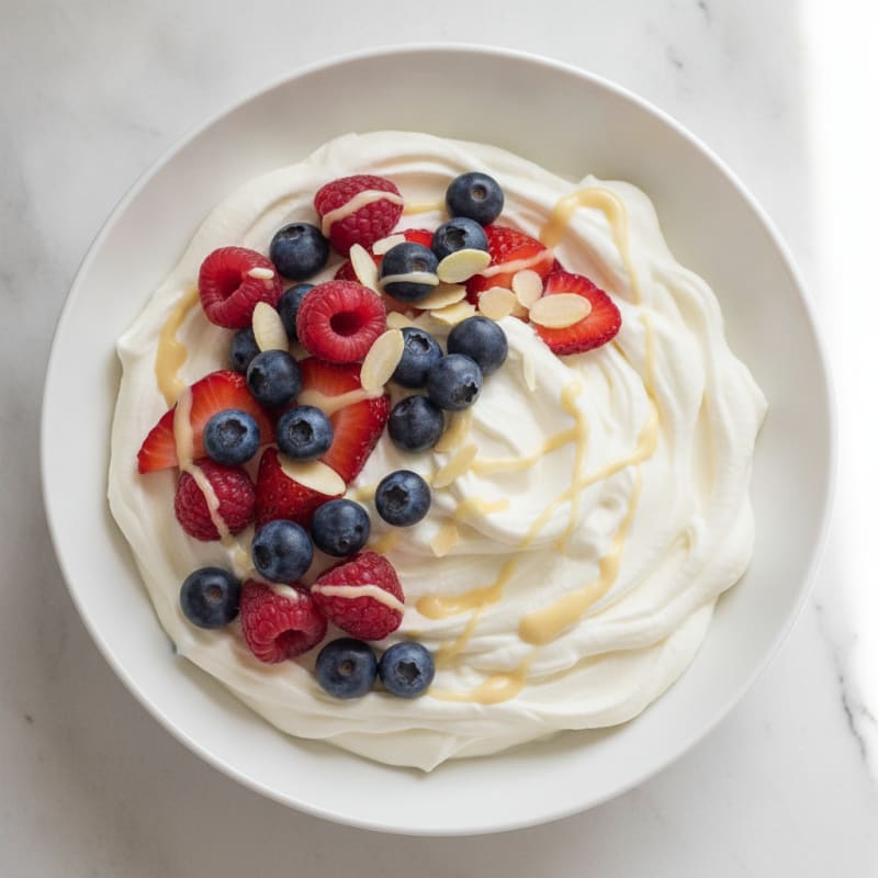 Silky Greek Yogurt Protein Mousse with Mixed Berries