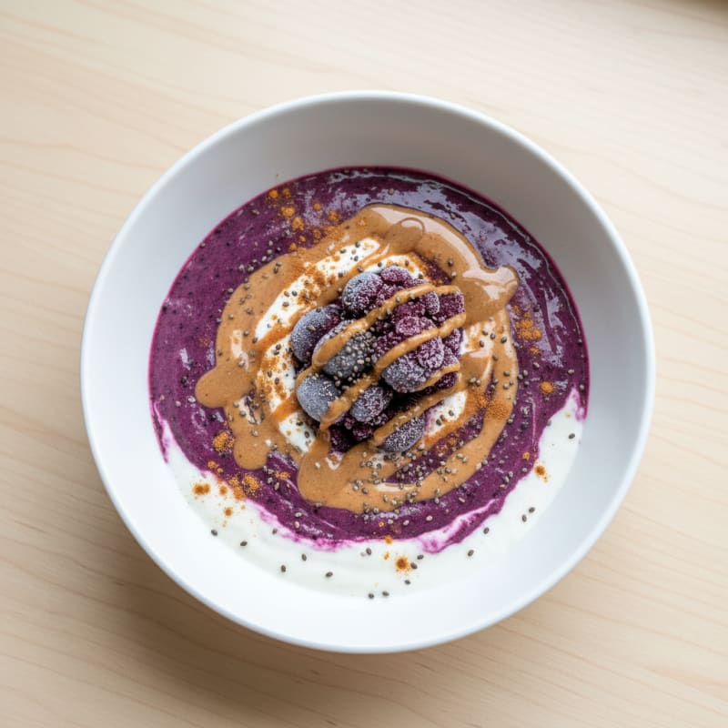 Blueberry Almond Protein Smoothie