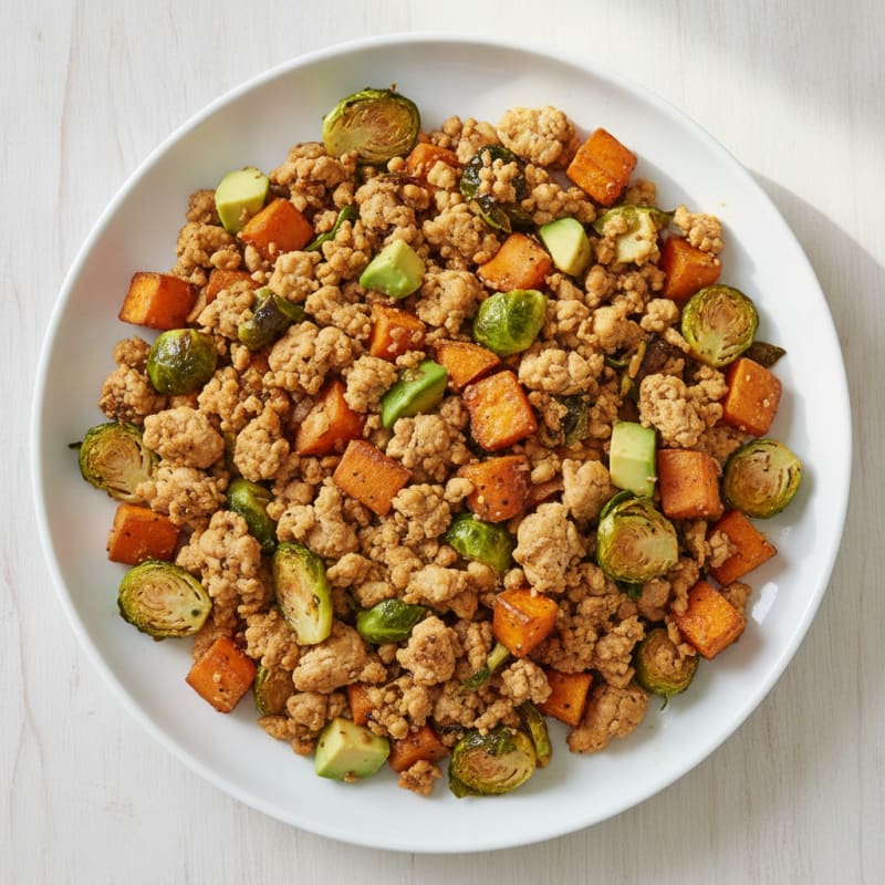 Ground Chicken Sweet Potato Hash