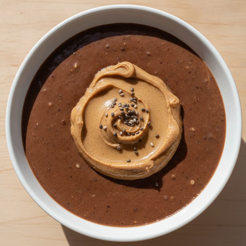 Chocolate Protein Pudding with Greek Yogurt and Chia Seeds