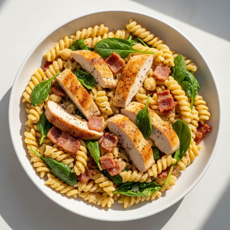 Creamy Carbonara with Crispy Pancetta