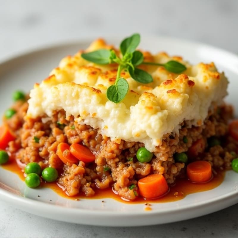 Cauliflower-Topped Turkey Shepherd's Pie