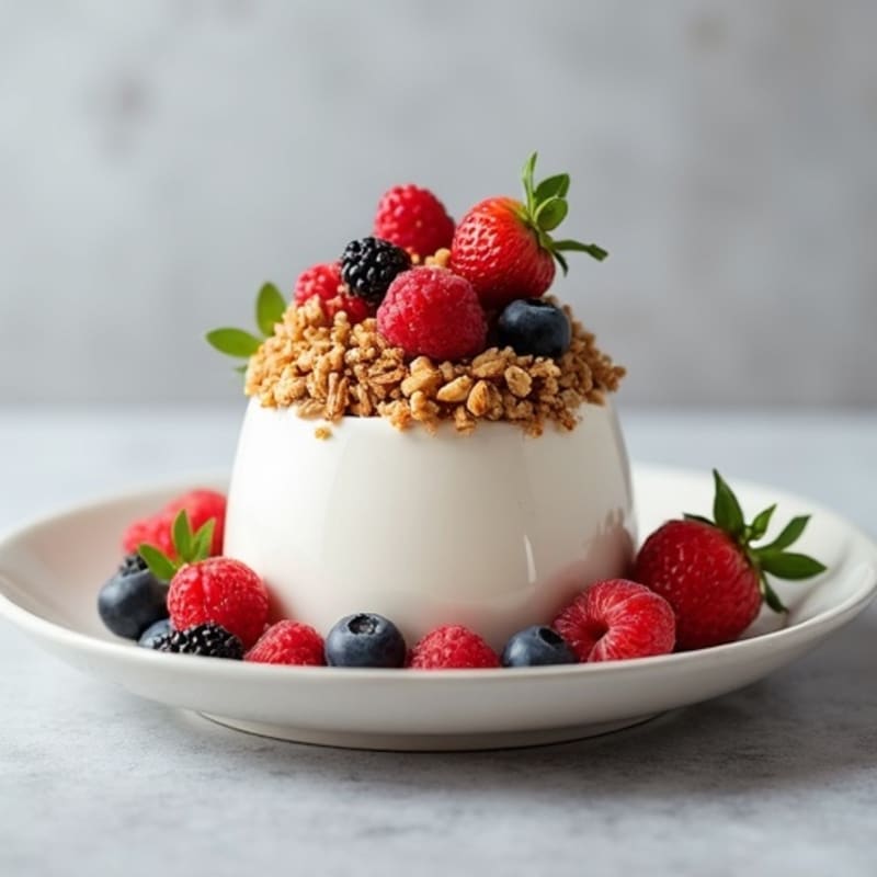 High-Protein Yogurt Mousse with Fresh Fruit
