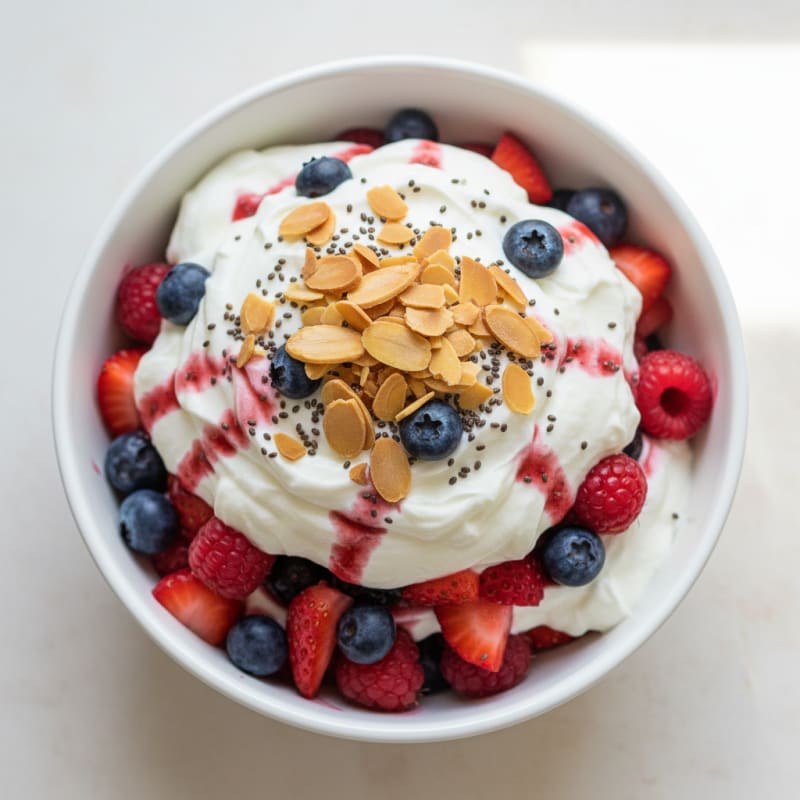 Creamy Greek Yogurt Protein Parfait with Mixed Berries