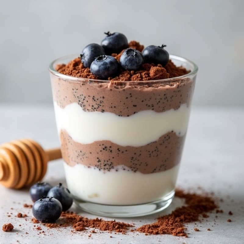 Chocolate Protein Greek Yogurt Parfait