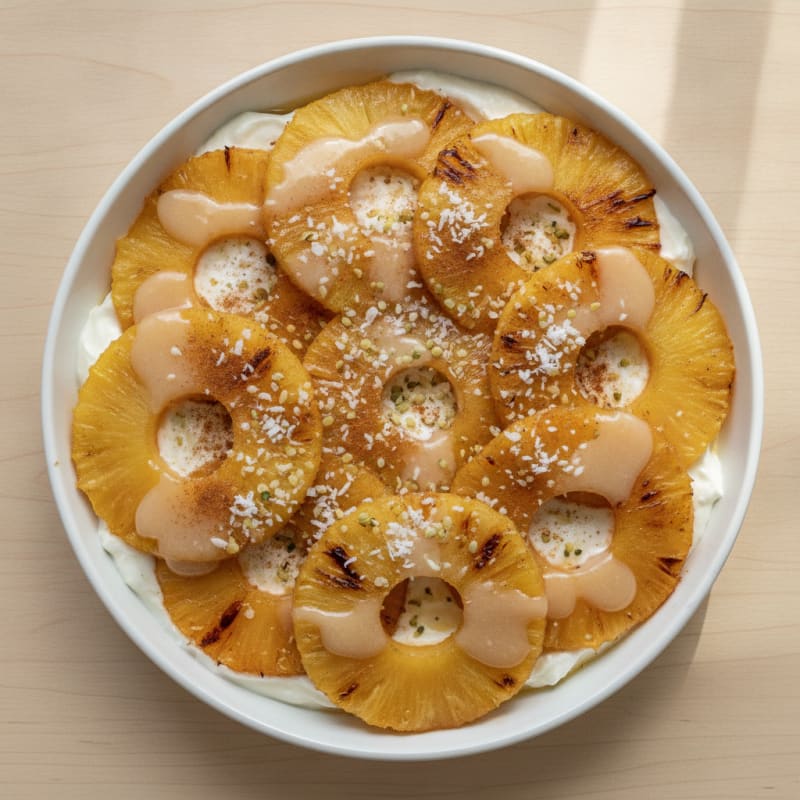 Grilled Pineapple with Coconut Glaze