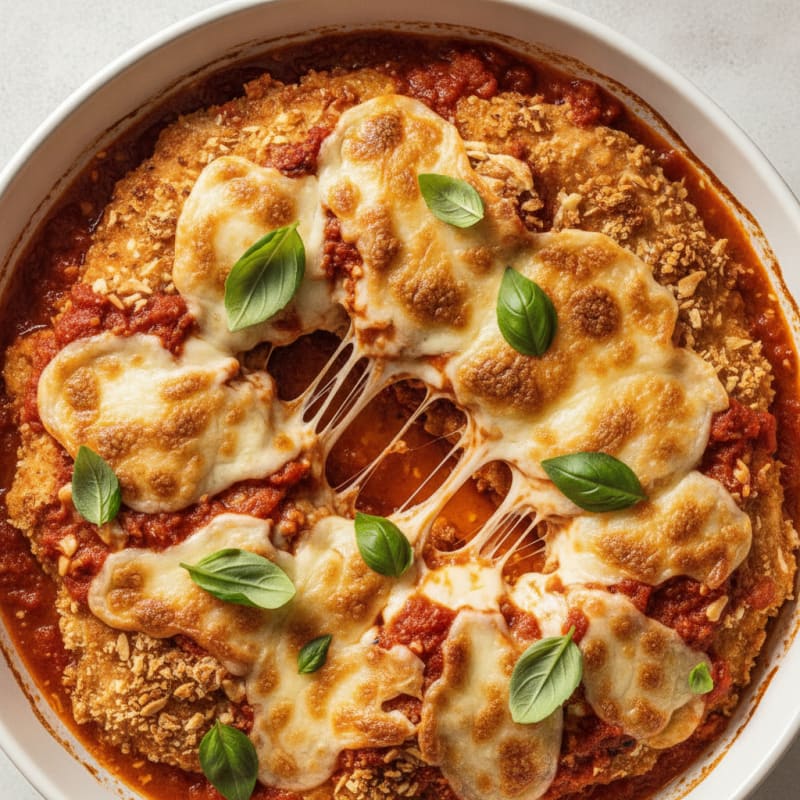 Baked Chicken Parmesan with Marinara